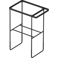 Duravit Metallkonsole DuraSquare 51,6x33cm, bodenstehend, schwarz matt