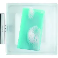 Duravit Seifenschale KARREE Glas matt chrom