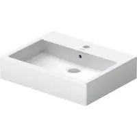 Duravit Aufsatzwaschbecken Vero 59,5 x 46,5 cm weiß glänzend Rückwand glasiert 0452600000