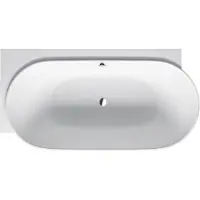 Duravit Oval-Badewanne Luv 185x95 cm matt Weiß, links
