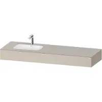 Duravit Einbauwaschtisch-Möbel-Set Qatego 160x55x17cm, m K, 1 AS, m Ü, B l, T matt