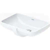 Duravit Einbauwaschtisch No.1 we mit Überlauf ohne Hahnloch 490x330mm 490 x 330 mm