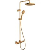 Duravit Duschsystem MinusFlow 354 mm mit Thermostat Bronze gebürstet