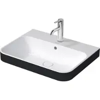 Duravit Aufsatzwaschtisch Happy D.2 Plus 60x46cm, gs, m HL, Ü, HLB, w/ant m WG