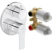 Duravit DC5210008010 D-Code Einhebel-Wannenmischer UP Set