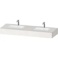 Duravit Einbauwaschtisch-Möbel-Set Qatego 160x55x17cm, m K, 2 A., B bs, m Ü, w m