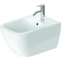 Duravit Wand-Bidet Happy D.2 35,5x54cm, m HL, ÜL, HLB, we WonderGliss