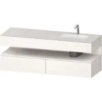 Duravit Einbauwaschtisch-Möbel-Set Qatego 160x50x60cm, Kon-WTU, Beck. re, we matt
