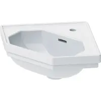 Duravit Eck-Handwaschbecken 1930 59,5x45cm, m HL, ÜL, Hahnlochbank, weiß
