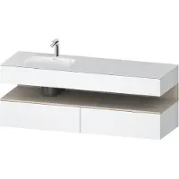 Duravit Einbauwaschtisch-Möbel-Set Qatego 160x50x60cm, Kon-WTU, B l, T m/we ma