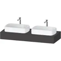 Duravit Konsole Qatego 140x55x17cm, gra m, 2 A., Beck. beids.