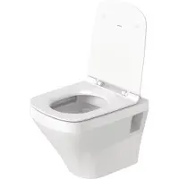 Duravit Wand-WC DURASTYLE COMPACT RIMLESS tief, 370x480mm HygieneGlaze weiß HygieneGlaze weiß