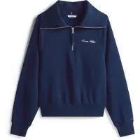 Tommy Hilfiger Sweatshirt "CLASSIC SCRIPT FLEECE HALF-ZIP"