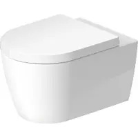 Duravit Wand-WC ME by Starck Tiefspüler offener Spülrand weiß glänzend mit antibakterielle HygieneGlaze Beschichtung und