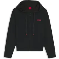 HUGO für Damen. 50556350 Sweatshirt Id schwarz (S), Heimtextilien, Baumwolle, Langarm