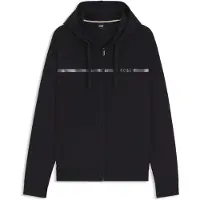BOSS Jacke aus Baumwoll-Terry mit Logo und Streifen Grösse S