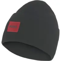 HUGO Beanie "Xaff 6" mit Logobadge