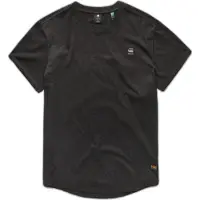 G-Star T-Shirt "Lash fem loose", Damen, Gr. S, schwarz (dk schwarz), Jersey, Obermaterial: 100% Baumwolle, unifarben, loose fit, Rundhals, mit Umschlag, Shirts T-Shirt, mit fixiertem Umschlagsaum