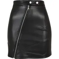 Urban Classics Synthetic Leather Biker Kurzer Rock