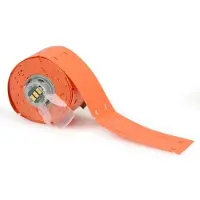 Brady M6-25x75-7643-OR, Trägerlose Kabelanhänger, Orange, 25 x 75 mm (50 Stück)