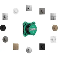 Hansgrohe ShowerSelect Comfort S Thermostat Unterputz für 1 Verbraucher und einen zusätzlichen Abgang, Mattschwarz
