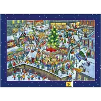 Coppenrath Verlag Wandkalender Wimmeliger Weihnachtsmarkt
