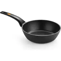 BRA Efficient A271128, Rund, Allzweckpfanne, Schwarz, Teflon Platinum Plus, Aluminium-Guss, Keramik, Gas, Halogen, Induktion, Versiegelte Platte