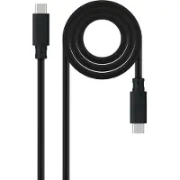 Nanocable 10.01.4102, 2 m, USB C, USB C, USB 3.2 Gen 2 (3.1 Gen 2), 10 Gbit/s, Schwarz