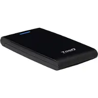 TooQ TQE-2526B, HDD-Gehäuse, 2.5", SATA, Serial ATA II, Serial ATA III, 5 Gbit/s, USB Anschluss, Schwarz