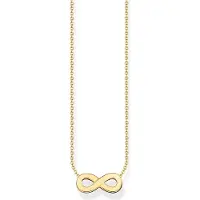 Thomas Sabo KE2221-413-39-L45V Damen-Halskette mit Infinity-Anhänger vergoldet