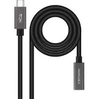 Nanocable 10.01.4401, 1 m, USB C, USB C, USB 3.2 Gen 2x2, 20 Gbit/s, Schwarz