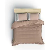 L'essentiel Maison , Plain - Mink, Cream, Bettwäsche-Set, Nerz, 100 % BAUMWOLLE RANFORCE, 240 x 220 cm