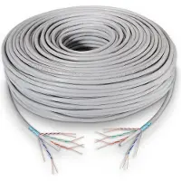 Aisens - rj45 cat.6 ftp starr awg24 netzwerkkabel, grau, 100m