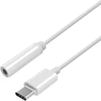 Aisens A109-0384, Weiß, USB C, 3,5 mm, 0,15 m, Männlich, Weiblich