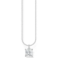 Thomas Sabo Halskette Kette mit Weissen Stein Silber