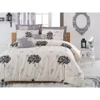 L'essentiel Maison , Begonvilla- EPJ6145, Grau, Bettdecken, 65% Baumwolle / 35% Polyester