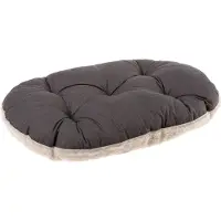 Ferplast Hundebett Groß, waschbar, Hundekissen für Hundehütten und Auto, 100 x 63 cm, Beige