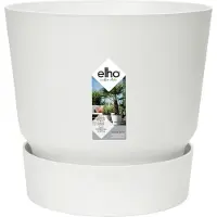 Elho Pflanzgefäß 'Greenville round 40', weiß, ca. Ø 39 x 36,8 cm