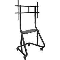 TooQ FS20200M-B, 100 kg, 152,4 cm (60"), 2,67 m (105"), 1000 x 600 mm, Höhenverstellung, Schwarz