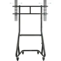 TooQ FS20200M-B, 100 kg, 152,4 cm (60"), 2,67 m (105"), 1000 x 600 mm, Höhenverstellung, Schwarz
