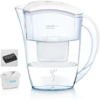 Haeger WJ-24W.004A, Pitcher-Wasserfilter, 2,4 l, Transparent, Weiß