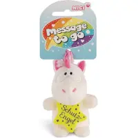 Nic Stofftier Unicorn Theodor junior plüsch 8 cm weiß/gelb Nici