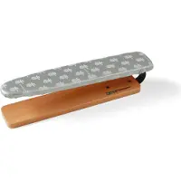 Foppapedretti LoStiramaniche, Ärmelbügelbrett, Aluminium, Baumwolle, Polyester, Trocken-Bügeleisen, Schwarz, Grau, Walnuss, Weiß, Abbildung, Grau, Weiß