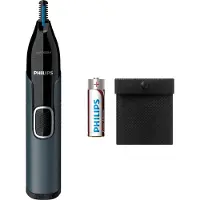 Philips Norelco NOSETRIMMER Series 1000 Nose trimmer series 1000 NT1650/16 Nasen- und Ohrenhaartrimmer, Schwarz, Zylinder, Nase, Akku, AA, 2 Jahr(e)