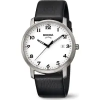 Boccia 3618-01 Titan-Herrenuhr mit Lederband
