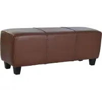 DKD Home Decor Bench Brown Aluminium Teak 120 x 46 x 41 cm 120 x 41 x 46 cm