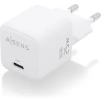 Aisens GaN Wall Charger ASCH-25W1P012-W/ 1xUSB Type-C/ 25W