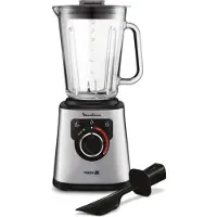 Moulinex LM871D, Tischplatten-Mixer, 1,5 l, Pulsfunktion, Eis-Crusher, 1200 W, Edelstahl, Grau