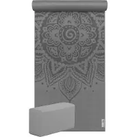 Yogistar Yoga-Set Starter Edition - spiral mandala (Yogamatte + 1 Yogablock)