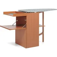Foppapedretti LoStiro, Bügelbrett in Originalgröße, Aluminium, Baumwolle, Polyester, Trocken- & Dampfbügeleisen, Holz, Einfarbig, Grau, Weiß
